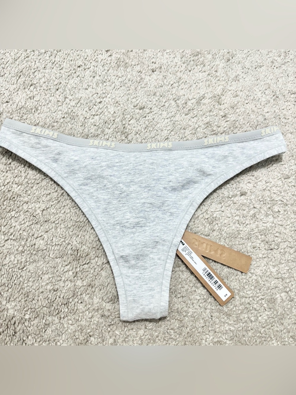 New Skims Cotton Logo Thong